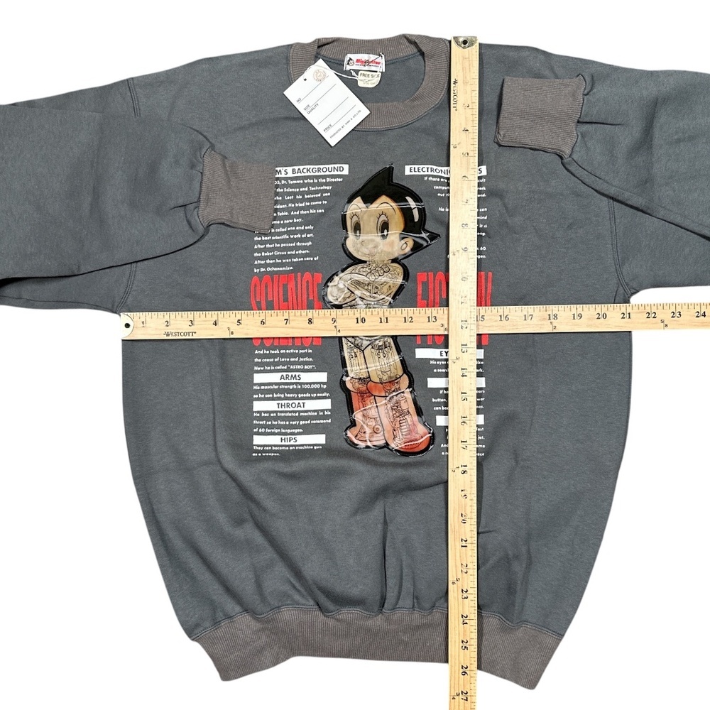 NWT Vintage 90s Astro Boy Mighty Atom Lenticular Sweatshirt One Size - Picture 10 of 10